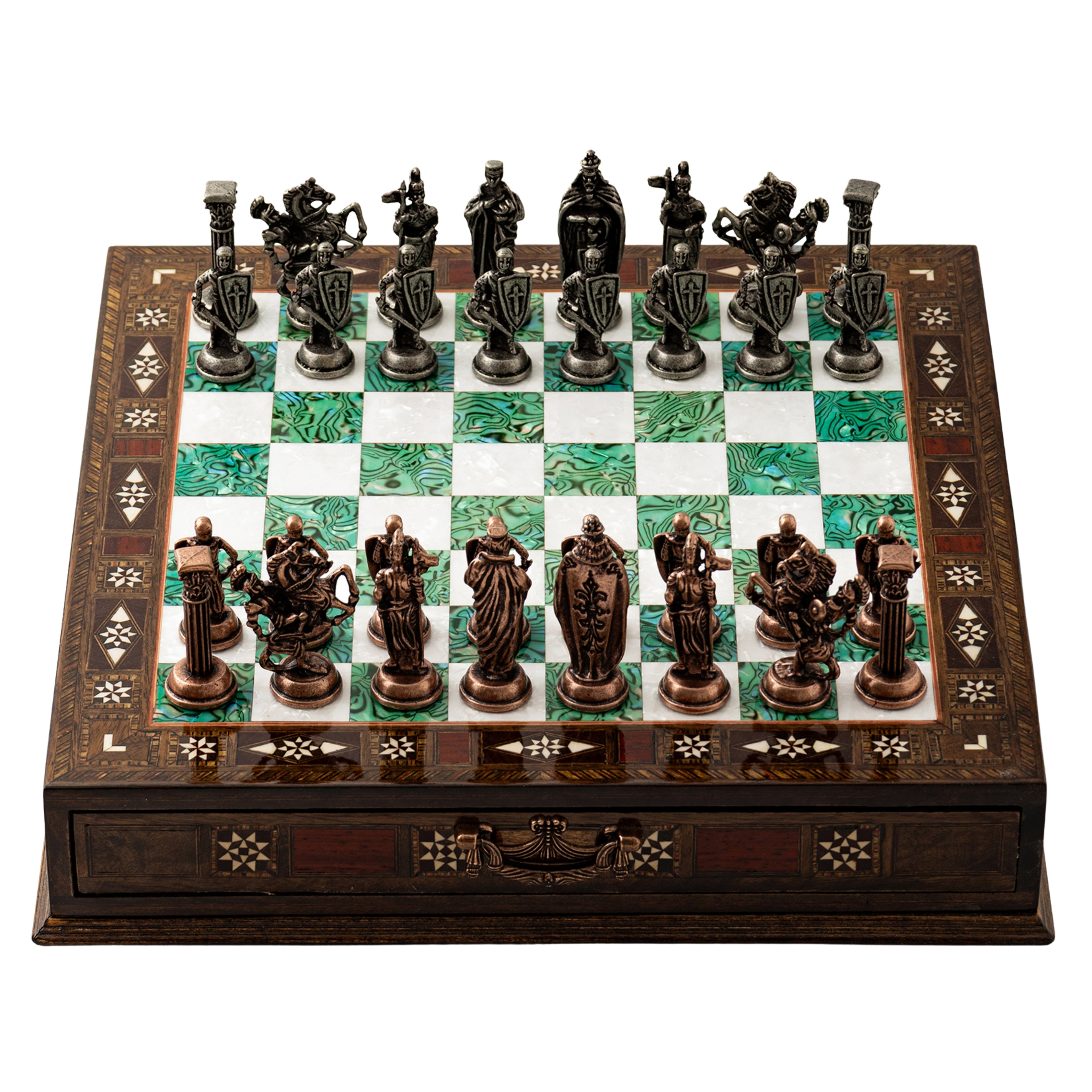 12.2" Handmade Wooden Chess Set