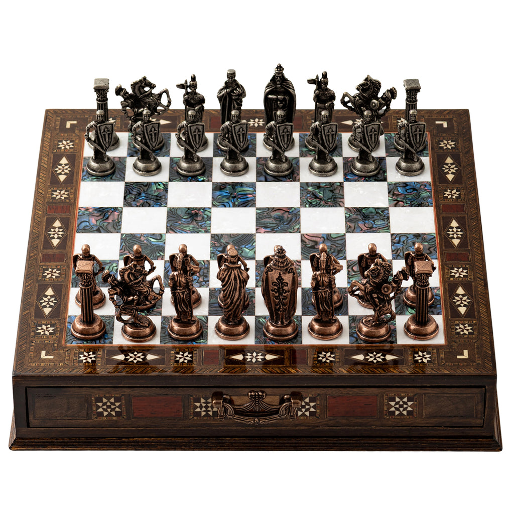 12.2" Handmade Wooden Chess Set