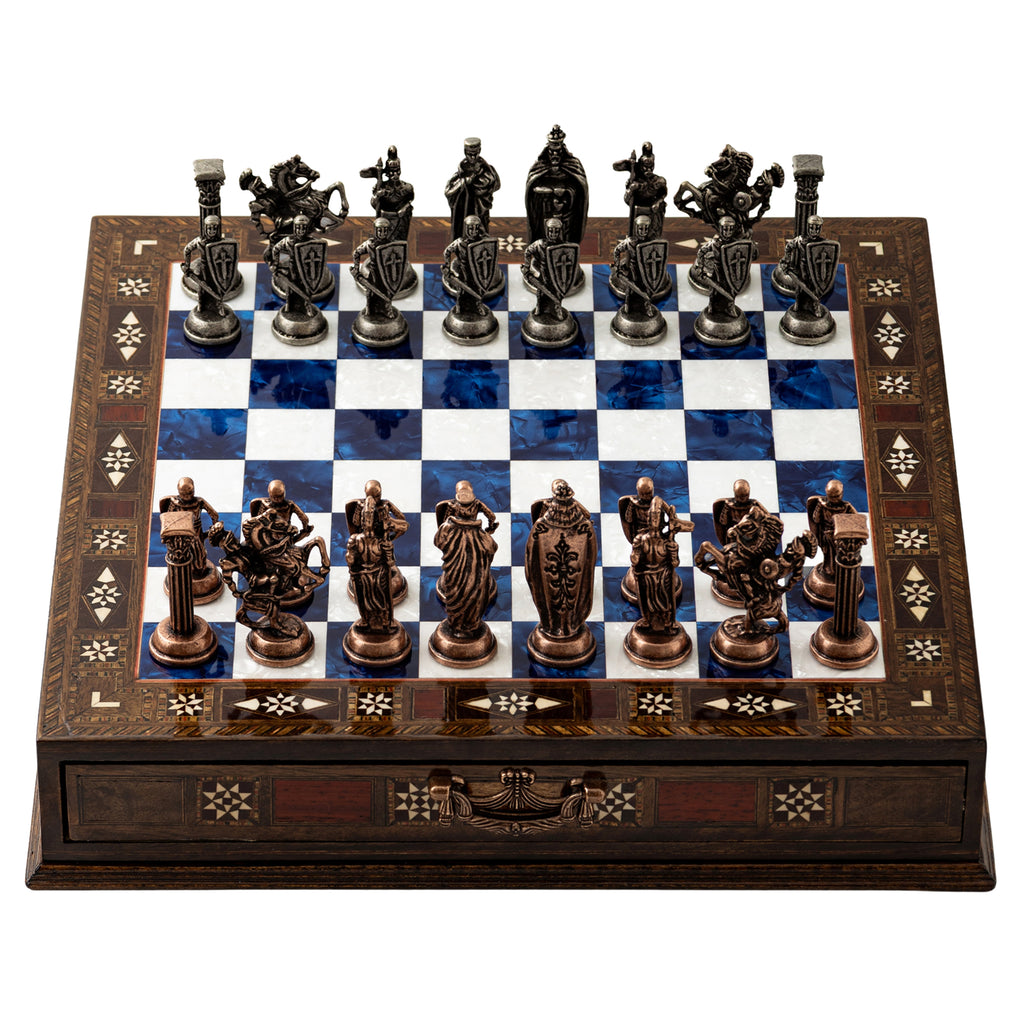 12.2" Handmade Wooden Chess Set